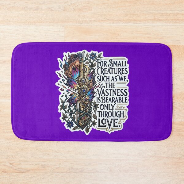 Item preview, For Small Creatures The Vastness Is Bearable Only Through Love Sticker designed and sold by Scro-Ciob-Shop.