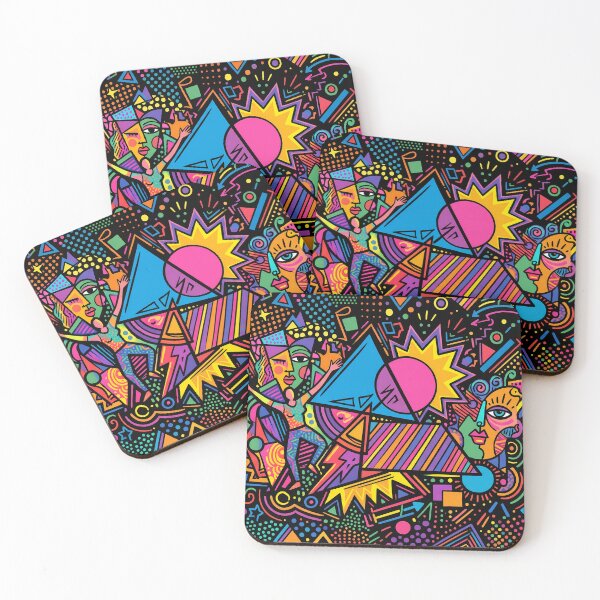 Item preview, Bold Pop Art Geometry Colorful Abstract Vibe designed and sold by JumpJammiesTees.