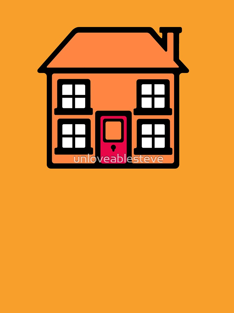 Retro TV Play School house logo graphic by unloveablesteve