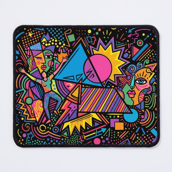 Item preview, Bold Pop Art Geometry Colorful Abstract Vibe designed and sold by JumpJammiesTees.