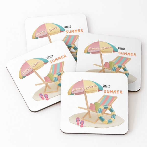 Item preview, Hello Summer Beach Vacation Tropical Sunshine Summer Vibes designed and sold by SDFsignature.