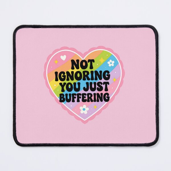 Item preview, Buffering Heart Funny Introvert Mental Health Social Anxiety Quote designed and sold by ronakris009.
