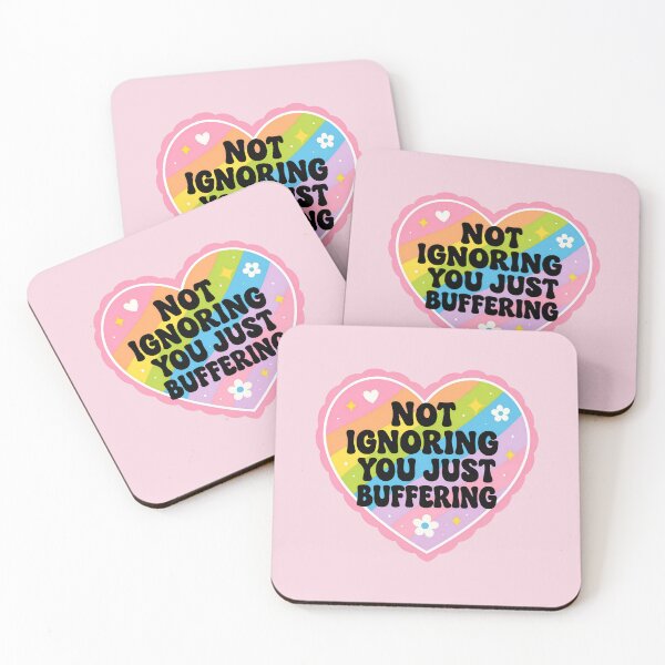 Item preview, Buffering Heart Funny Introvert Mental Health Social Anxiety Quote designed and sold by ronakris009.