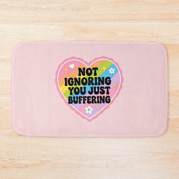Item preview, Buffering Heart Funny Introvert Mental Health Social Anxiety Quote designed and sold by ronakris009.