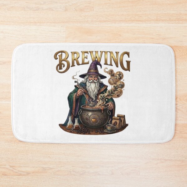 Item preview, Wizard Brewing Coffee Magical Potion Art designed and sold by Northern Glow Art.