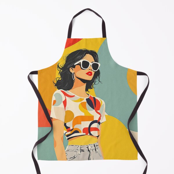 Item preview, Retro Summer Chic - 70s Aesthetic Fashion Illustration designed and sold by Caterina@.