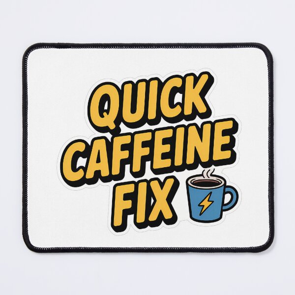 Item preview, Quick Caffeine Fix Comic Style designed and sold by NiftyWrx.