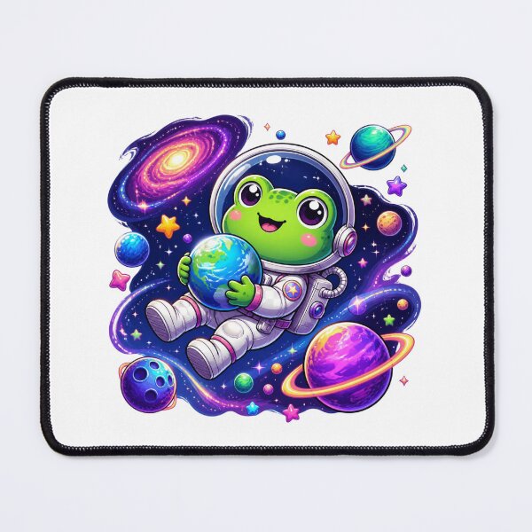 Item preview, Cute Frog Astronaut Space Sticker | Kawaii Cosmic Animal designed and sold by Brain shot.