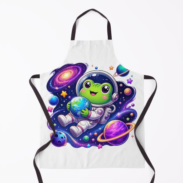 Item preview, Cute Frog Astronaut Space Sticker | Kawaii Cosmic Animal designed and sold by Brain shot.
