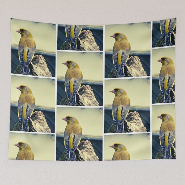 Item preview, Golden Finch on Weathered Wood designed and sold by Gerberjayey.