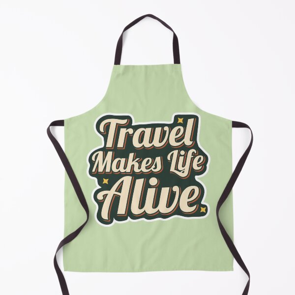 Item preview, Travel Makes Life Alive Vintage Travel Quote Design designed and sold by ArtsyExplorer.