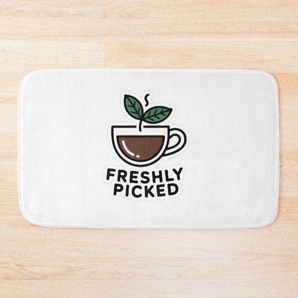 Item preview, Minimalist Coffee Leaf Text Design designed and sold by NiftyWrx.