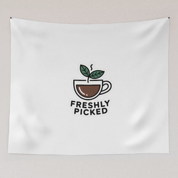 Item preview, Minimalist Coffee Leaf Text Design designed and sold by NiftyWrx.