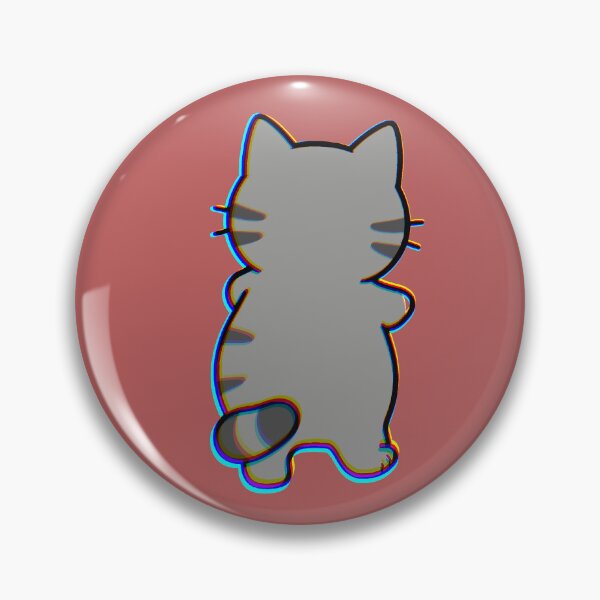 Item preview, Cute Cute Fat Gray Cat from Behind, Tabby designed and sold by AstronautMerch.