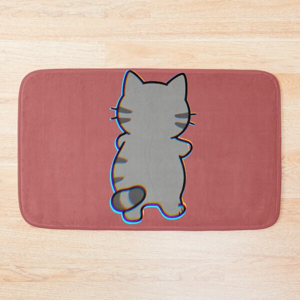 Item preview, Cute Cute Fat Gray Cat from Behind, Tabby designed and sold by AstronautMerch.