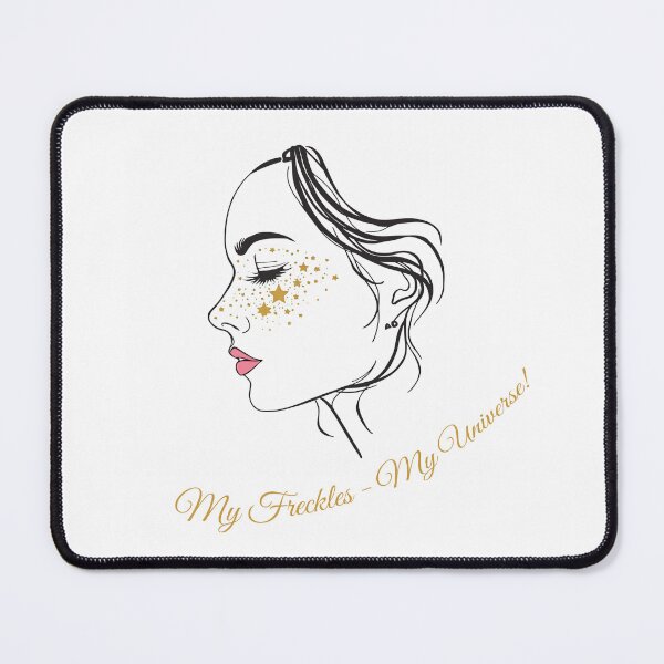 Item preview, My Freckles - My Universe! Elegant Line Art Girl designed and sold by RareVisuals.