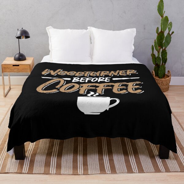 Item preview, Woodturner Before Coffee Woodworking Coffee Lover designed and sold by tshirtconcepts.