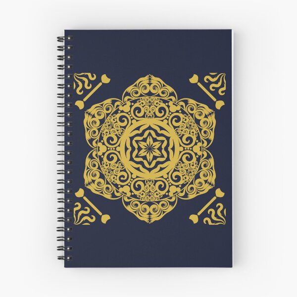 Item preview, Luxury Gold Mandala Navy Blue Baroque Seamless Ornament Patter designed and sold by ThiagoSDantas.