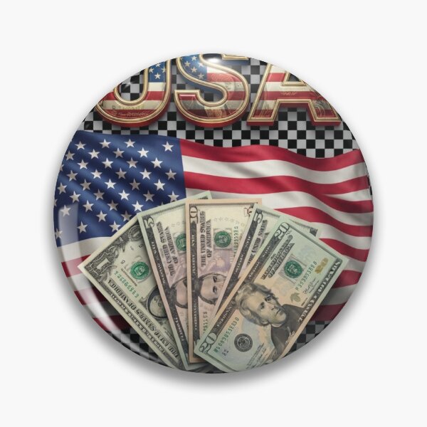 Item preview, USA Power Flag & Dollar Art designed and sold by MalinStyle.