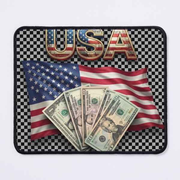 Item preview, USA Power Flag & Dollar Art designed and sold by MalinStyle.