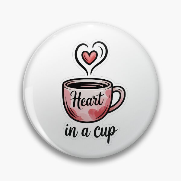 Item preview, Heart in a Cup Watercolor designed and sold by NiftyWrx.
