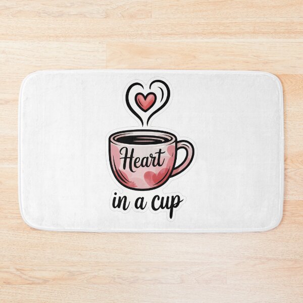 Item preview, Heart in a Cup Watercolor designed and sold by NiftyWrx.