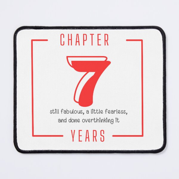 Item preview, Chapter 7 Years Still Fabulous Fearless 7th Birthday designed and sold by Itsheartshop.