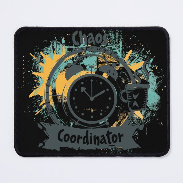 Item preview, Chaos Coordinator Grunge Aesthetic Coffee and Clock Art designed and sold by GrafikShoper.