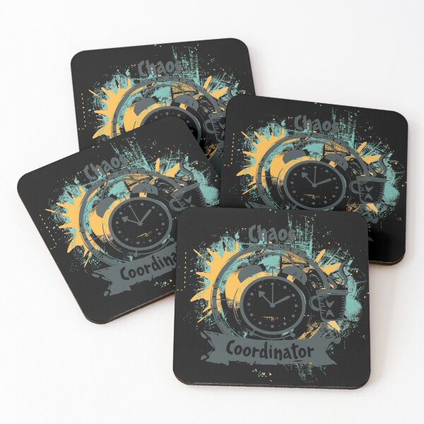 Item preview, Chaos Coordinator Grunge Aesthetic Coffee and Clock Art designed and sold by GrafikShoper.
