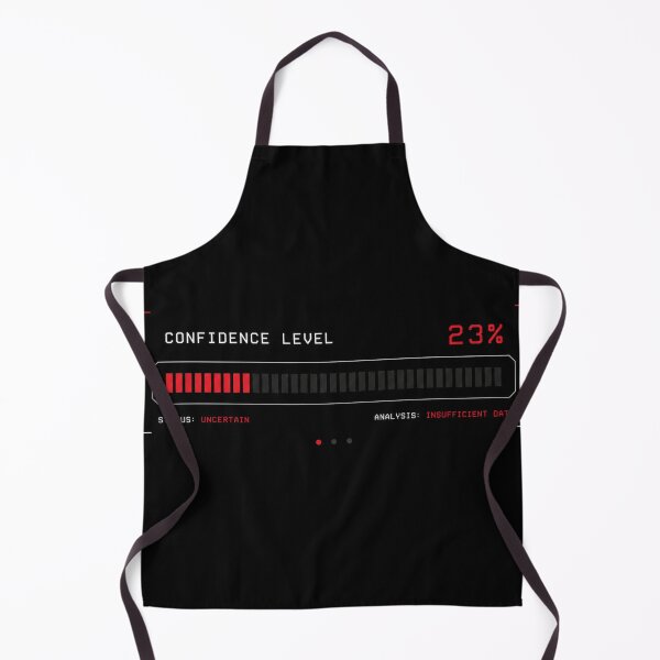 Item preview, AI Confidence Level Glitch Interface T-Shirt | Cyberpunk System Error Tech Design designed and sold by WeirdNightCo.