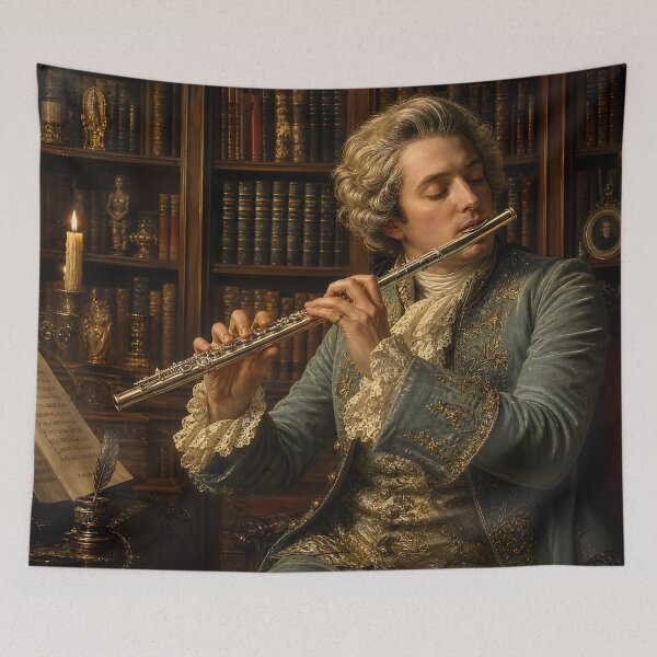 Item preview, The Golden Flute - 18th Century Classical Virtuoso Solo Masterpiece designed and sold by DoReMiStudio.