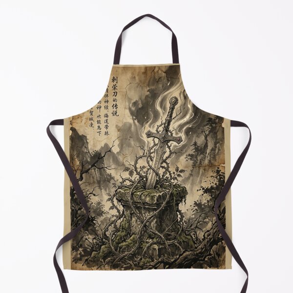 Item preview, Legendary Sword in the Thorns Sumi-e Ink Wash designed and sold by DuckOddity.