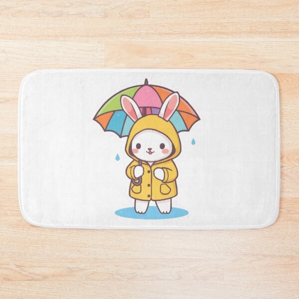 Item preview, Kawaii Rain Bunny Sticker | Cute Chibi Rabbit Gift designed and sold by Stylestickers55.