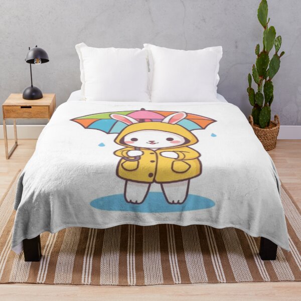 Item preview, Kawaii Rain Bunny Sticker | Cute Chibi Rabbit Gift designed and sold by Stylestickers55.