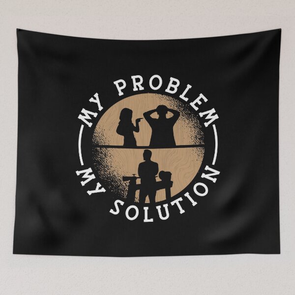 Item preview, Woodturner My Problem My Pictogram Dad Woodworker designed and sold by tshirtconcepts.