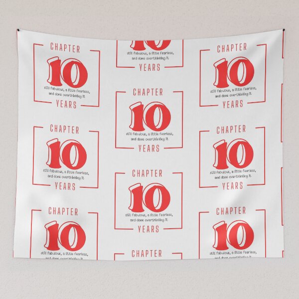 Item preview, Chapter 10 Years Still Fabulous Fearless 10th Birthday designed and sold by Itsheartshop.