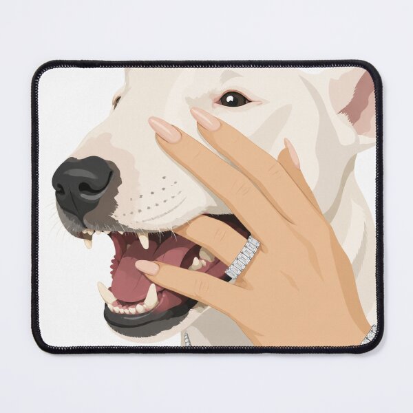 Item preview, Bull Terrier with Diamond Jewelry Portrait designed and sold by minbadesign.