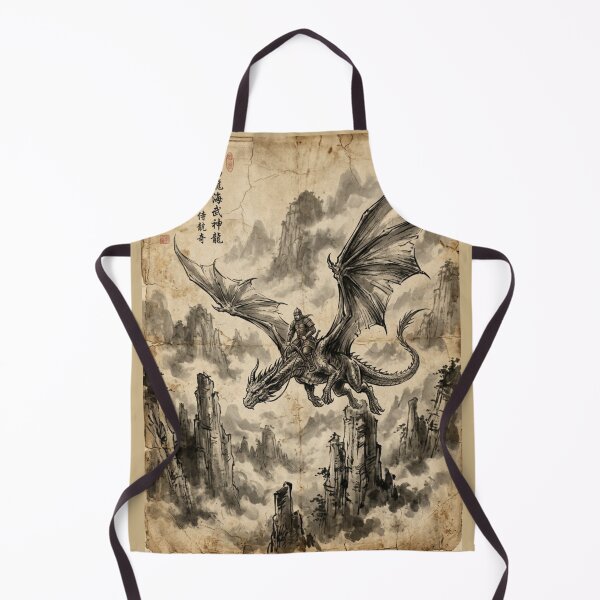Item preview, Dragon Rider Patrol Sumi-e Ink Wash designed and sold by DuckOddity.