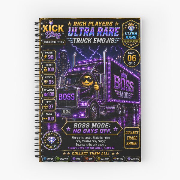 Item preview, Kick Bling Emojis Collection Boss Mode #6 Trading Card T-Shirt designed and sold by Accessgrantedco.