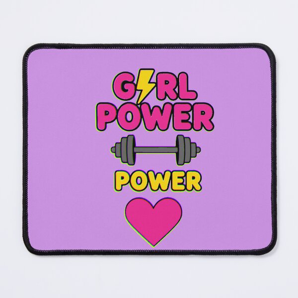 Item preview, Girl Power Gym Heart Ray Dumbbell Fitness designed and sold by AstronautMerch.