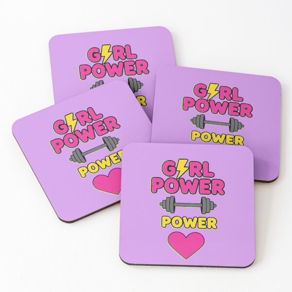 Item preview, Girl Power Gym Heart Ray Dumbbell Fitness designed and sold by AstronautMerch.