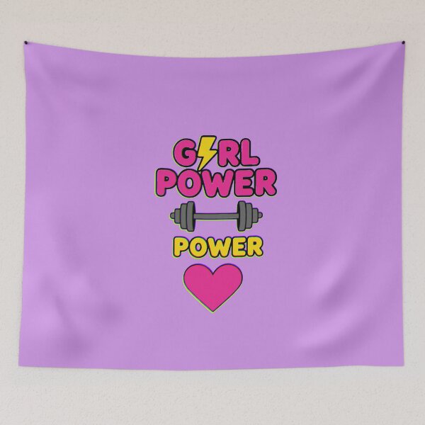 Item preview, Girl Power Gym Heart Ray Dumbbell Fitness designed and sold by AstronautMerch.