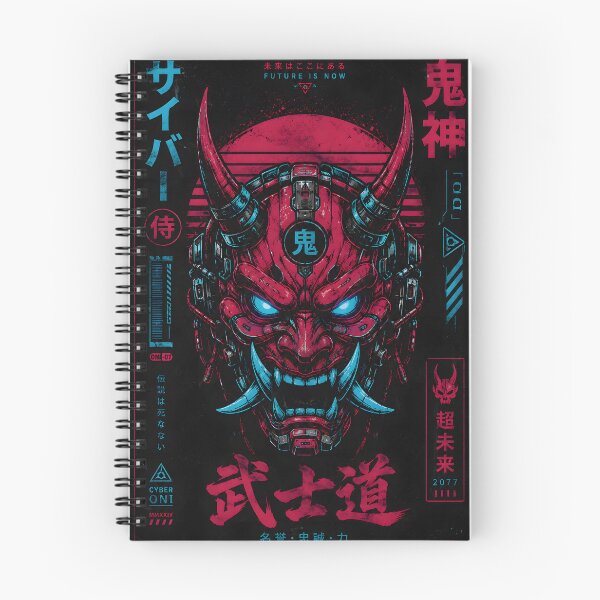 Item preview, Cyber Oni Mask | Neon Japanese Cyberpunk Streetwear designed and sold by Day Dreamer.