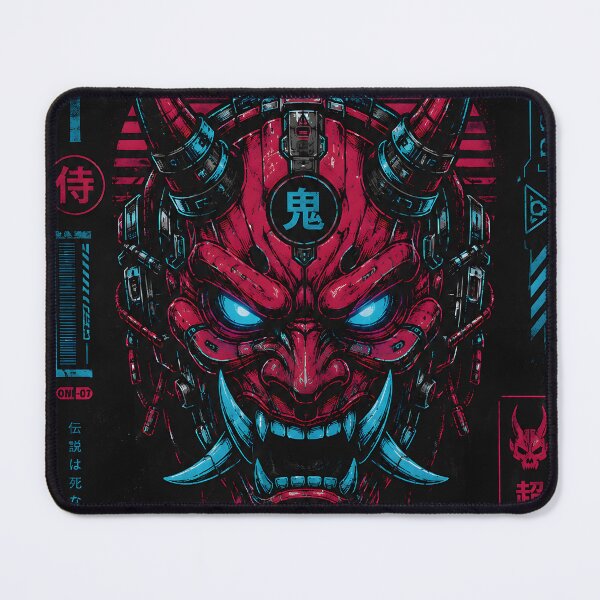 Item preview, Cyber Oni Mask | Neon Japanese Cyberpunk Streetwear designed and sold by Day Dreamer.