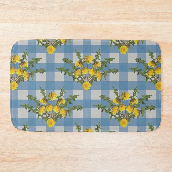 Item preview, Dandelion Arrangement on Blue Gingham designed and sold by Digitalmyth's Designs.