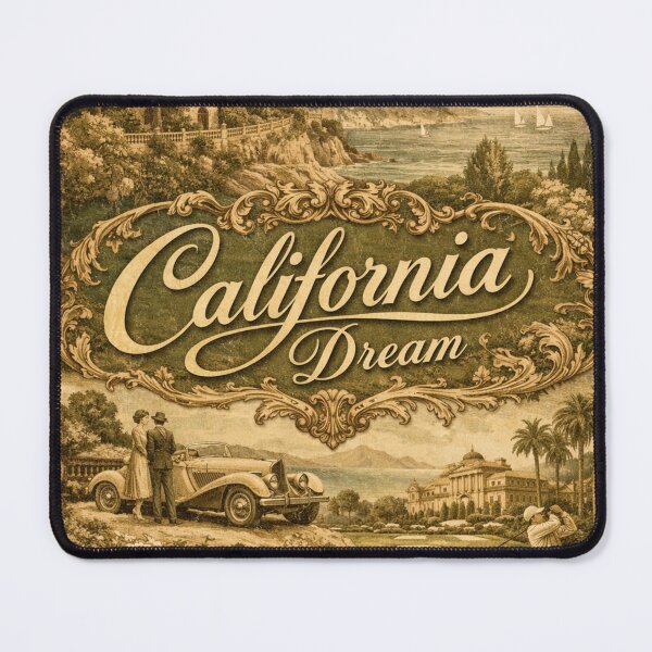 Item preview, California Dream Vintage Travel Poster designed and sold by Ve & Co.