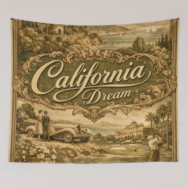 Item preview, California Dream Vintage Travel Poster designed and sold by Ve & Co.