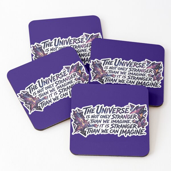 Item preview, The Universe Is Stranger Than We Can Imagine Sticker designed and sold by Scro-Ciob-Shop.