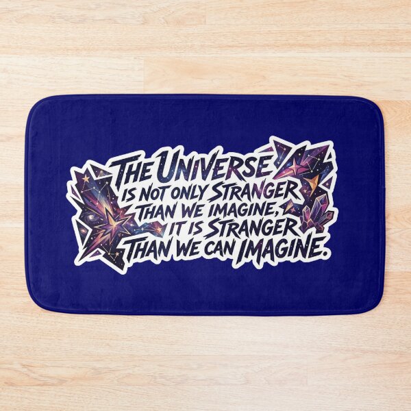 Item preview, The Universe Is Stranger Than We Can Imagine Sticker designed and sold by Scro-Ciob-Shop.