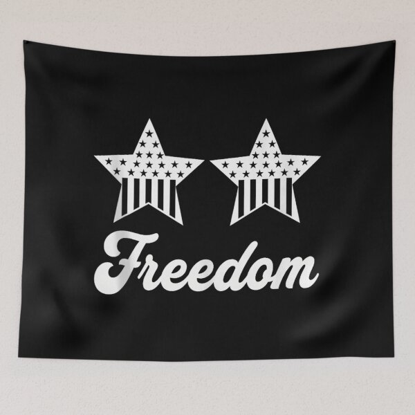 Item preview, Patriotic American Freedom Stars And Stripes Independence Day Retro Graphic Tee designed and sold by GalenoHenley.